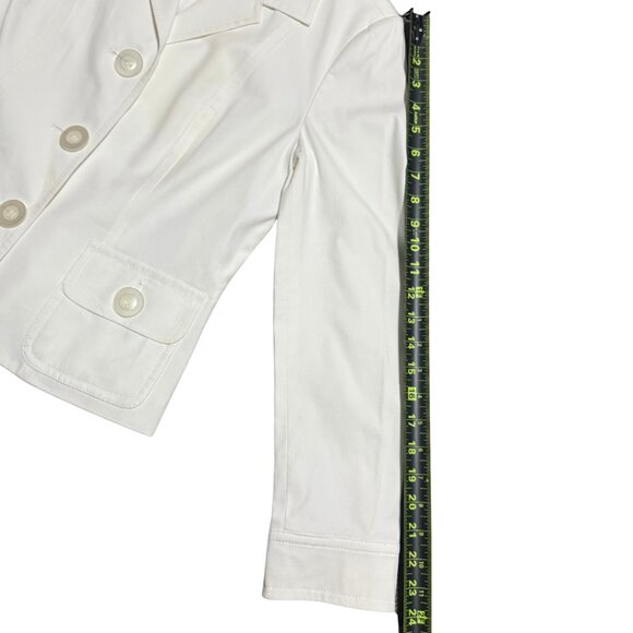 Talbots Ivory Single-Breasted Blazer Size 6 – Worn Once - Picture 16 of 17